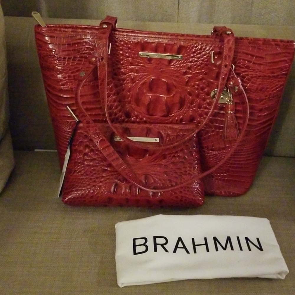 Brahmin Asher Tote & Make Up Bag